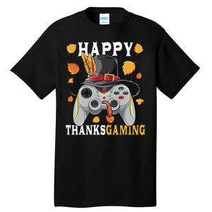 Happy Thanksgaming Funny Cute Thanksgiving Gamer Tall T-Shirt