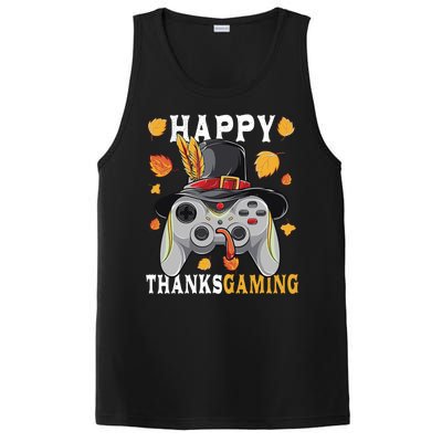 Happy Thanksgaming Funny Cute Thanksgiving Gamer PosiCharge Competitor Tank