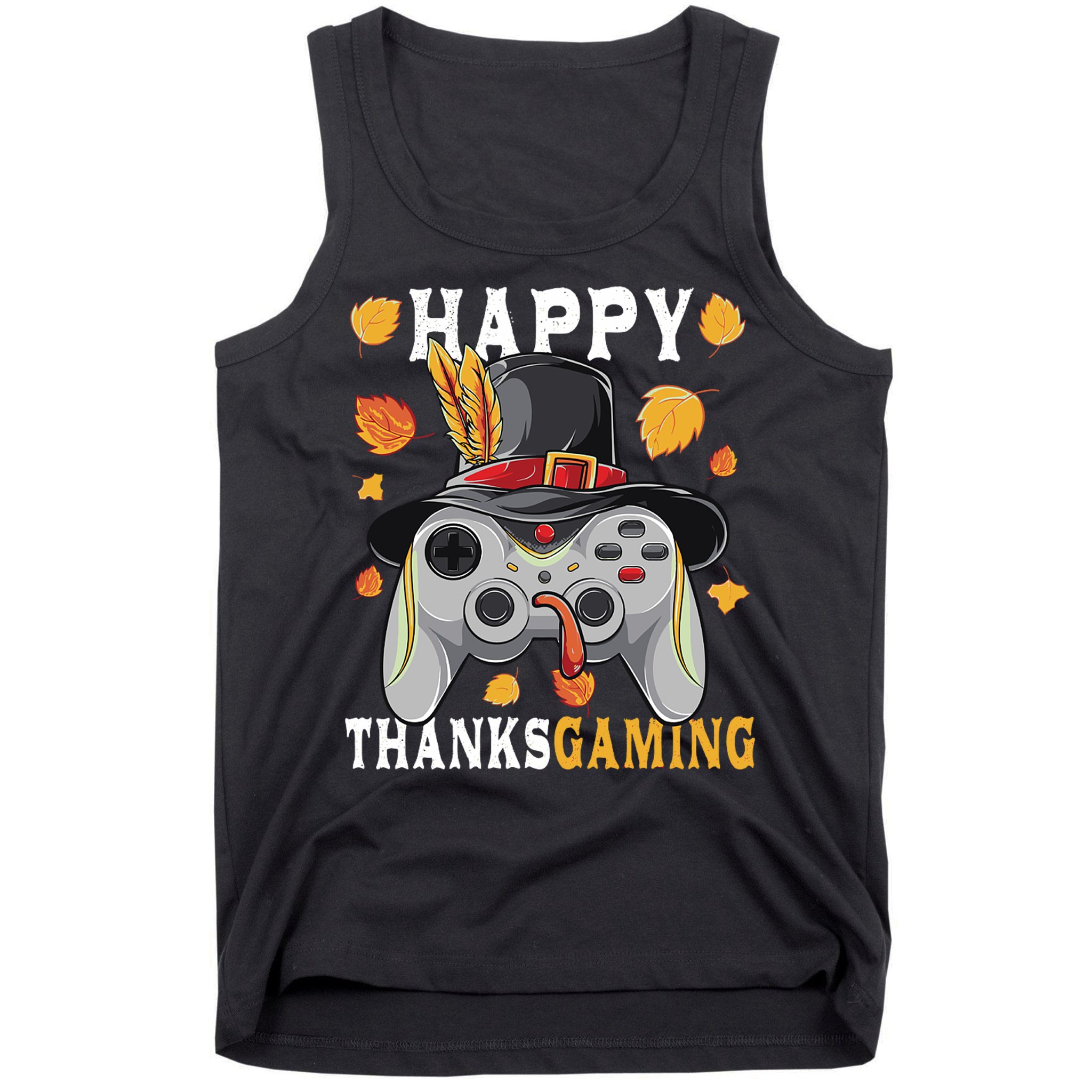 Happy Thanksgaming Funny Cute Thanksgiving Gamer Tank Top