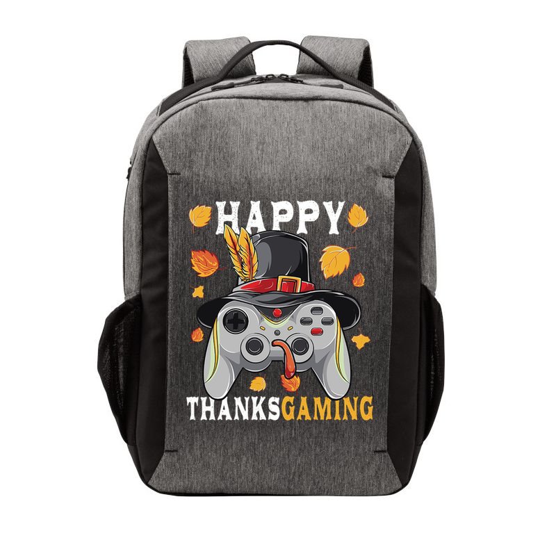 Happy Thanksgaming Funny Cute Thanksgiving Gamer Vector Backpack