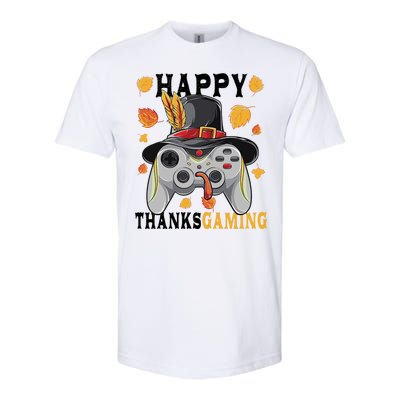 Happy Thanksgaming Funny Cute Thanksgiving Gamer Softstyle® CVC T-Shirt