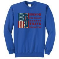 Honor The Fallen Thank The Living Patriotic Memorial Day Meaningful Gift Sweatshirt