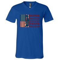 Honor The Fallen Thank The Living Patriotic Memorial Day Meaningful Gift V-Neck T-Shirt