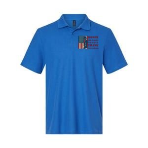 Honor The Fallen Thank The Living Patriotic Memorial Day Meaningful Gift Softstyle Adult Sport Polo