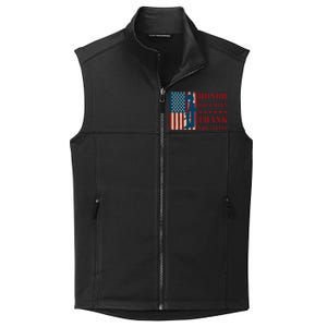 Honor The Fallen Thank The Living Patriotic Memorial Day Meaningful Gift Collective Smooth Fleece Vest