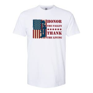 Honor The Fallen Thank The Living Patriotic Memorial Day Meaningful Gift Softstyle CVC T-Shirt