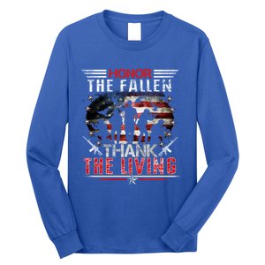 Honor The Fallen Veteran Themed Military Support Memorial Meaningful Gift Long Sleeve Shirt