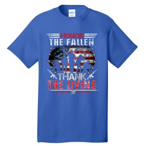 Honor The Fallen Veteran Themed Military Support Memorial Meaningful Gift Tall T-Shirt