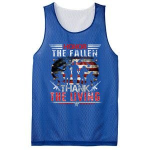 Honor The Fallen Veteran Themed Military Support Memorial Meaningful Gift Mesh Reversible Basketball Jersey Tank