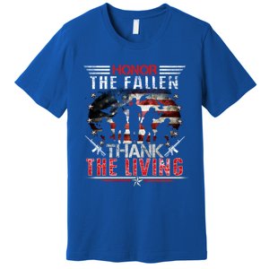 Honor The Fallen Veteran Themed Military Support Memorial Meaningful Gift Premium T-Shirt