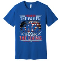 Honor The Fallen Veteran Themed Military Support Memorial Meaningful Gift Premium T-Shirt