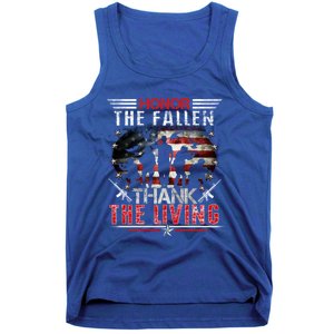 Honor The Fallen Veteran Themed Military Support Memorial Meaningful Gift Tank Top