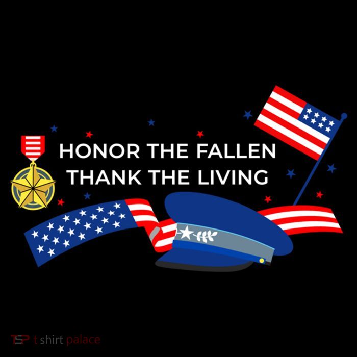 Honor The Fallen Thank The Living Funny Gift Flatbill Hat