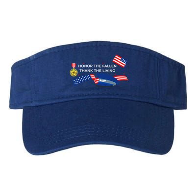 Honor The Fallen Thank The Living Funny Gift Visor