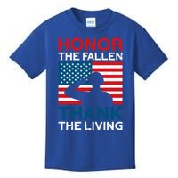 Honor The Fallen Thank The Living Usa Flag American Veteran Gift Kids T-Shirt