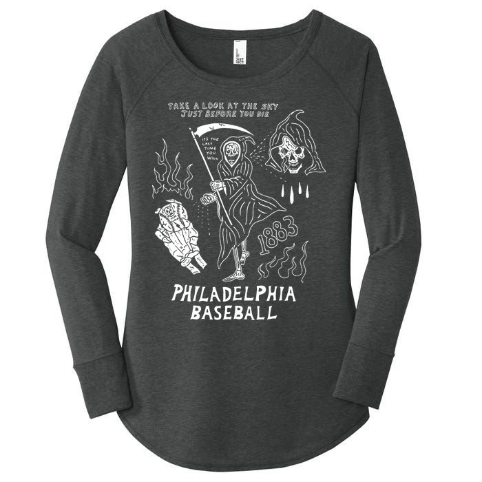 Heavyslime The Fightins Take A Look At The Sky Just Before You Die Philadelphia Women's Perfect Tri Tunic Long Sleeve Shirt