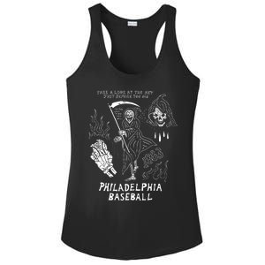 Heavyslime The Fightins Take A Look At The Sky Just Before You Die Philadelphia Ladies PosiCharge Competitor Racerback Tank