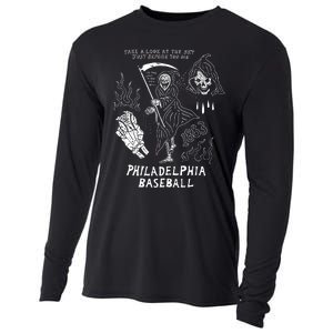 Heavyslime The Fightins Take A Look At The Sky Just Before You Die Philadelphia Cooling Performance Long Sleeve Crew