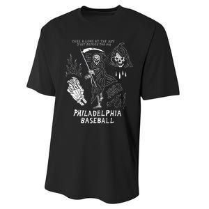 Heavyslime The Fightins Take A Look At The Sky Just Before You Die Philadelphia Performance Sprint T-Shirt