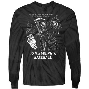 Heavyslime The Fightins Take A Look At The Sky Just Before You Die Philadelphia Tie-Dye Long Sleeve Shirt