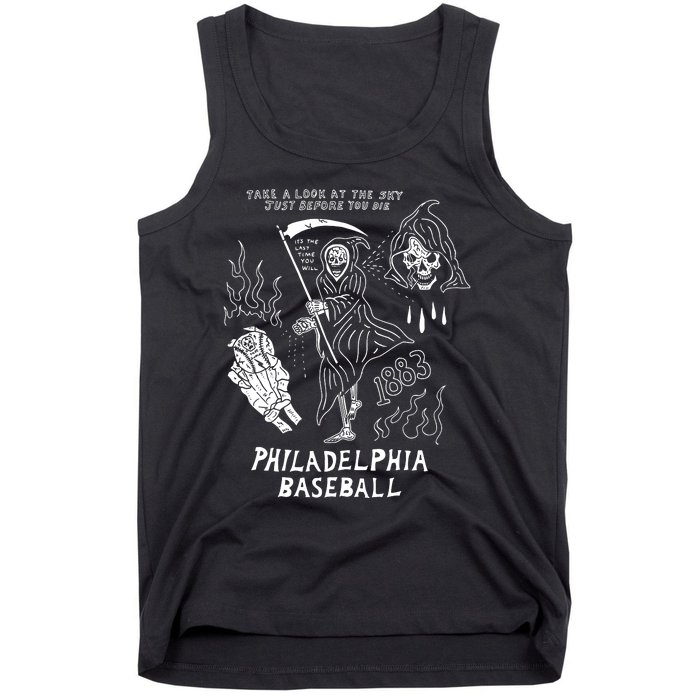 Heavyslime The Fightins Take A Look At The Sky Just Before You Die Philadelphia Tank Top