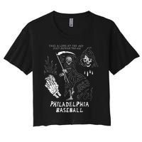 Heavyslime The Fightins Take A Look At The Sky Just Before You Die Philadelphia Women's Crop Top Tee