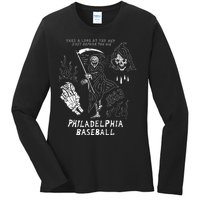 Heavyslime The Fightins Take A Look At The Sky Just Before You Die Philadelphia Ladies Long Sleeve Shirt