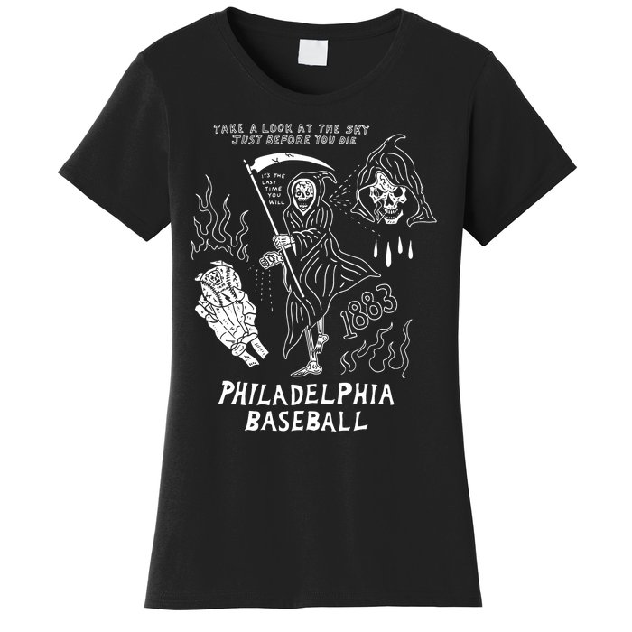 Heavyslime The Fightins Take A Look At The Sky Just Before You Die Philadelphia Women's T-Shirt