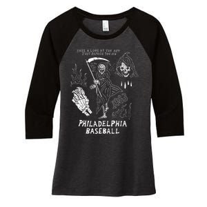 Heavyslime The Fightins Take A Look At The Sky Just Before You Die Philadelphia Women's Tri-Blend 3/4-Sleeve Raglan Shirt