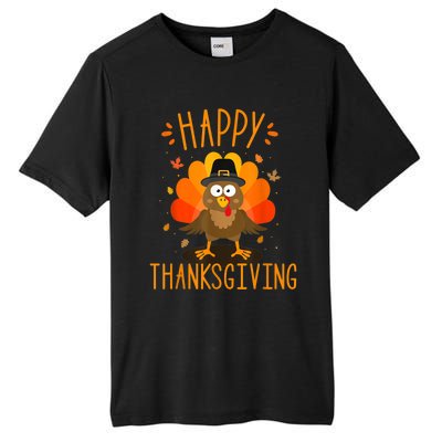 Happy thanksgiving for turkey day family dinner Tall Fusion ChromaSoft Performance T-Shirt