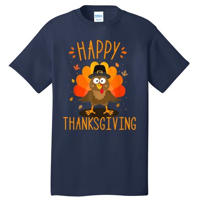 Happy thanksgiving for turkey day family dinner Tall T-Shirt