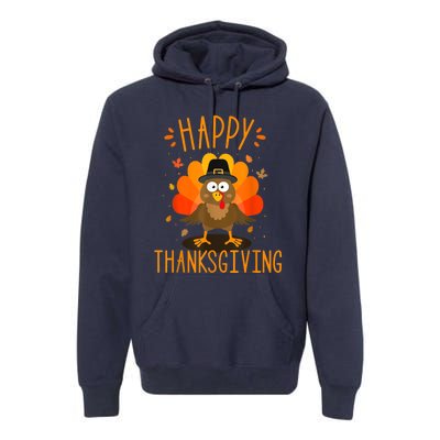 Happy thanksgiving for turkey day family dinner Premium Hoodie