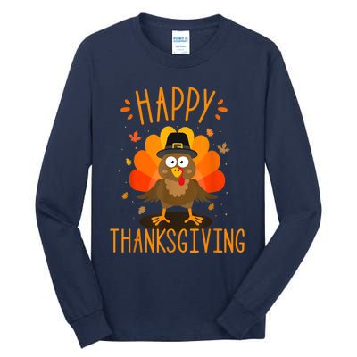 Happy thanksgiving for turkey day family dinner Tall Long Sleeve T-Shirt