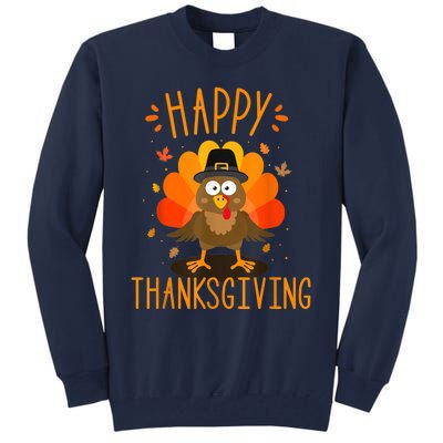 Happy thanksgiving for turkey day family dinner Tall Sweatshirt