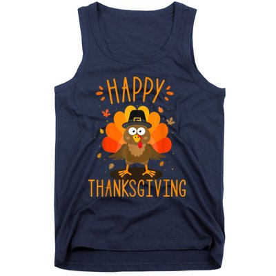 Happy thanksgiving for turkey day family dinner Tank Top