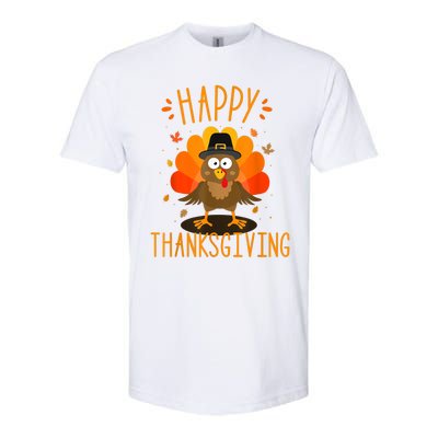 Happy thanksgiving for turkey day family dinner Softstyle® CVC T-Shirt