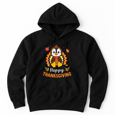 Happy Thanksgiving Funny Penguins Turkey Costume Lover Gifts Hoodie