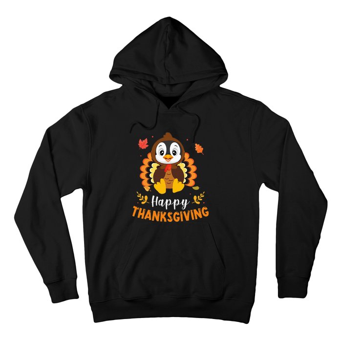 Happy Thanksgiving Funny Penguins Turkey Costume Lover Gifts Hoodie