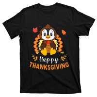 Happy Thanksgiving Funny Penguins Turkey Costume Lover Gifts T-Shirt