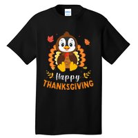 Happy Thanksgiving Funny Penguins Turkey Costume Lover Gifts Tall T-Shirt