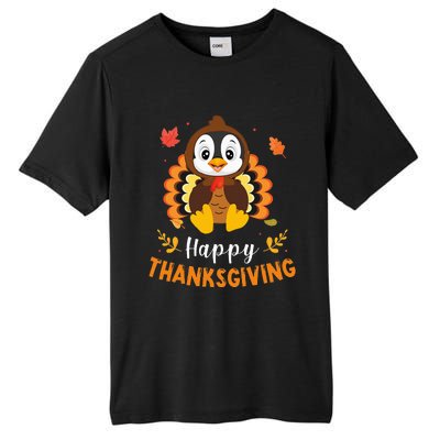 Happy Thanksgiving Funny Penguins Turkey Costume Lover Gifts Tall Fusion ChromaSoft Performance T-Shirt