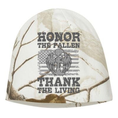 Honor The Fallen American Veteran Gift Veterans Day Soldier Great Gift Kati - Camo Knit Beanie