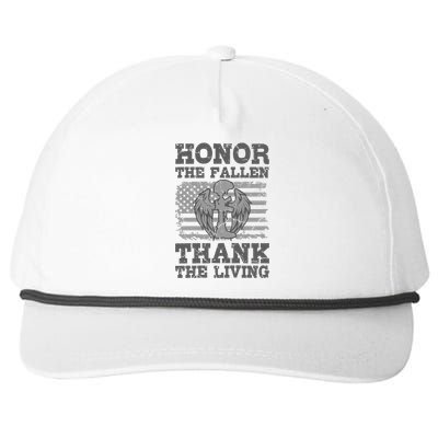 Honor The Fallen American Veteran Gift Veterans Day Soldier Great Gift Snapback Five-Panel Rope Hat