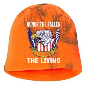 Honor The Fallen Thank The Living Usa Flag Memorial Day Gift Kati - Camo Knit Beanie