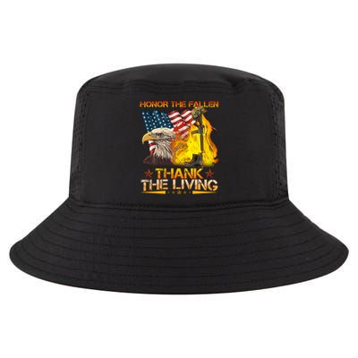 Honor The Fallen Thank The Living Memorial Day Cool Comfort Performance Bucket Hat