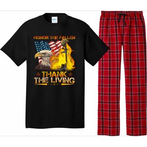 Honor The Fallen Thank The Living Memorial Day Pajama Set