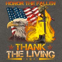 Honor The Fallen Thank The Living Memorial Day Cotton Canvas Backpack