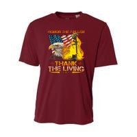 Honor The Fallen Thank The Living Memorial Day Youth Performance Sprint T-Shirt