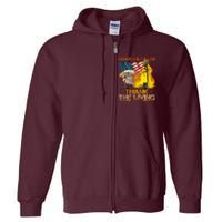 Honor The Fallen Thank The Living Memorial Day Full Zip Hoodie