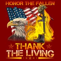 Honor The Fallen Thank The Living Memorial Day Full Zip Hoodie